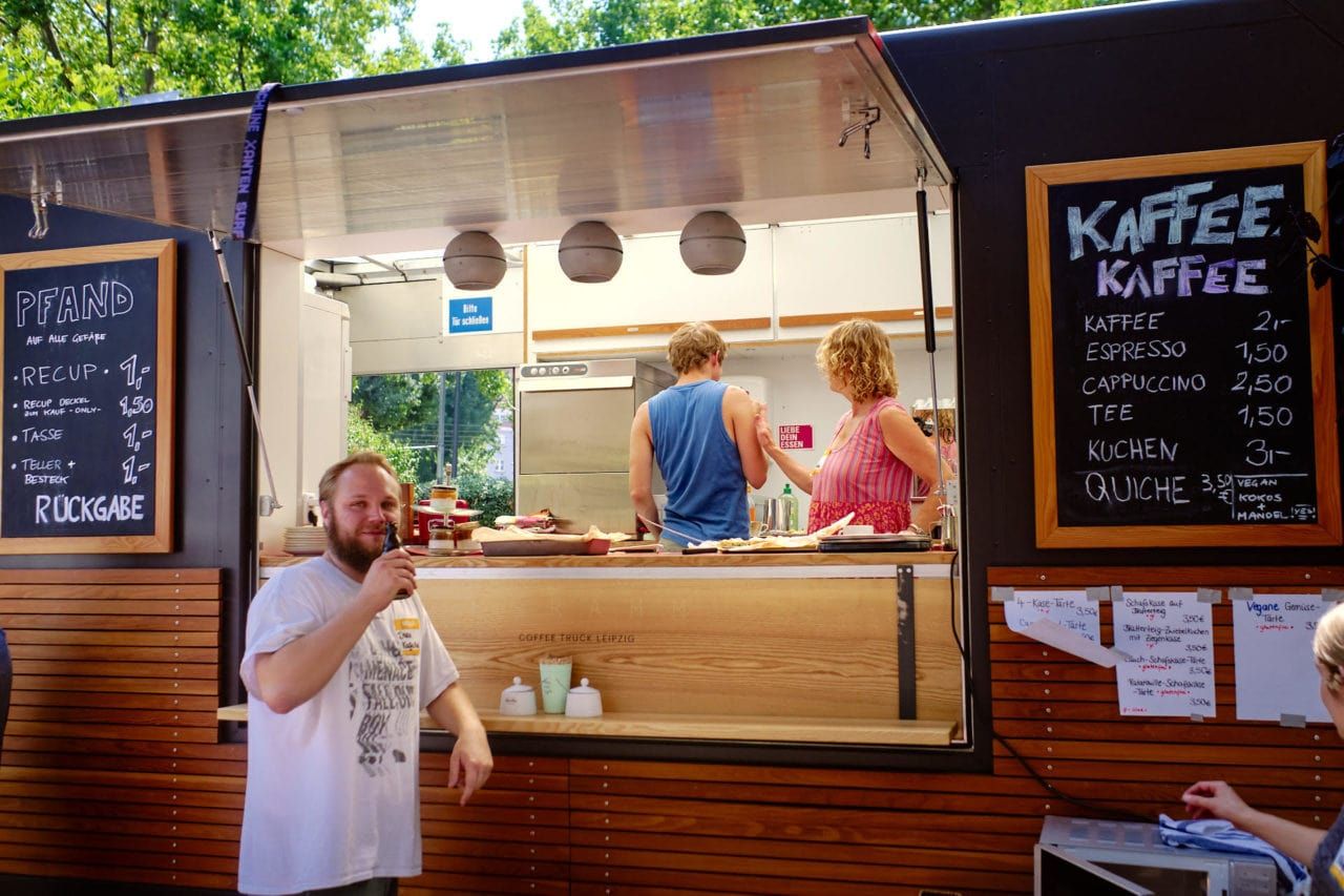 Glutenfreie Quiches und Kuchen im KaffeeKaffee Truck